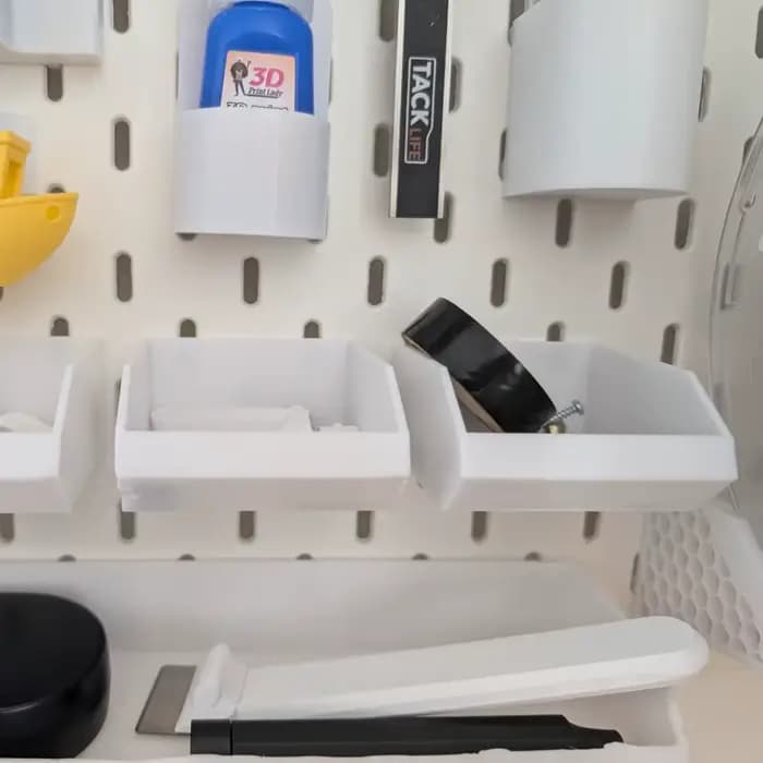 Organisateur de pièces d'outils en plastique pour économiser de l'espace