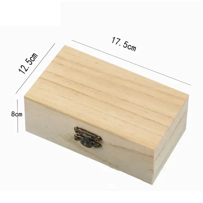 Boîte à bijoux en bois uni S M L