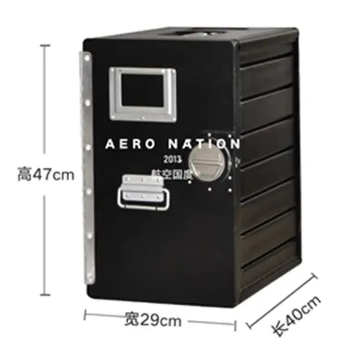 Boîte en aluminium d'aviation JayCreer avec 3 tiroirs
