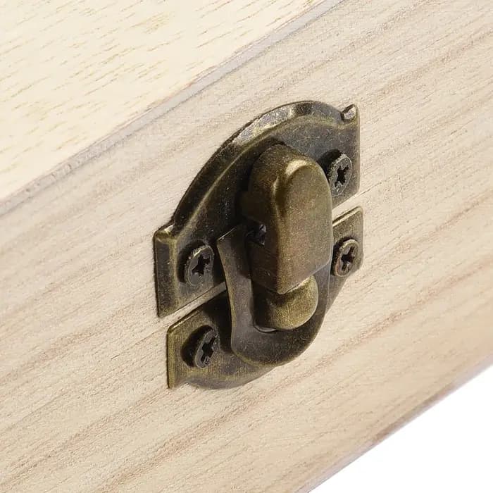 Boîte de rangement rectangulaire en bois Durable 20x10x6 Cm