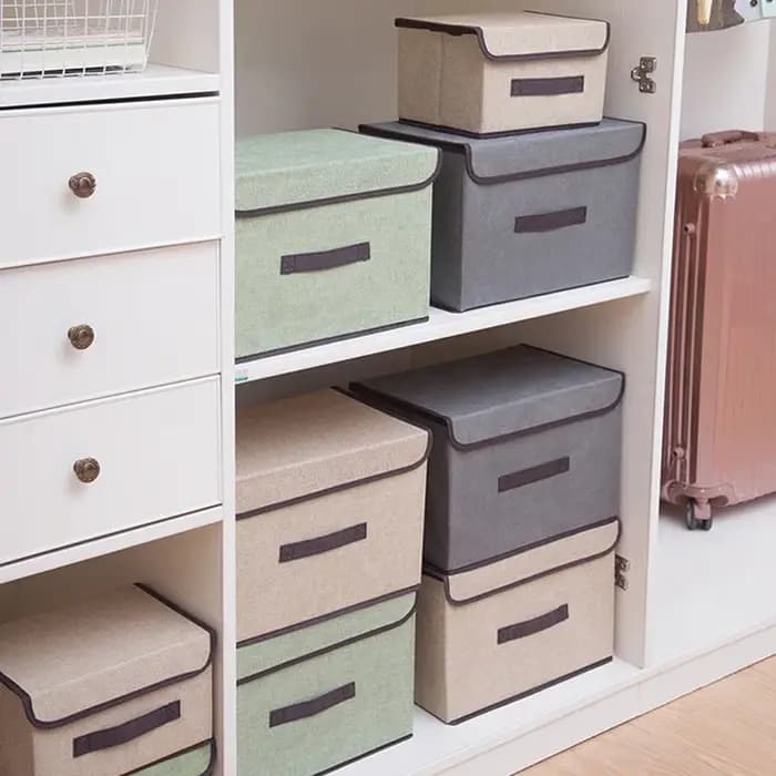 Boîte de rangement pliable en tissu Non tissé