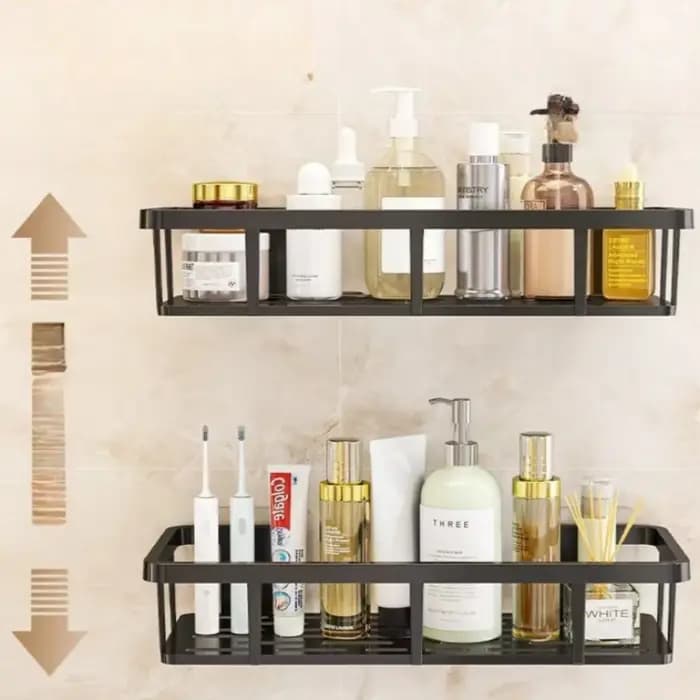 Étagère de salle de bain sans perçage