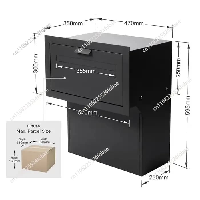 Boîte à colis antivol pour bureau à domicile