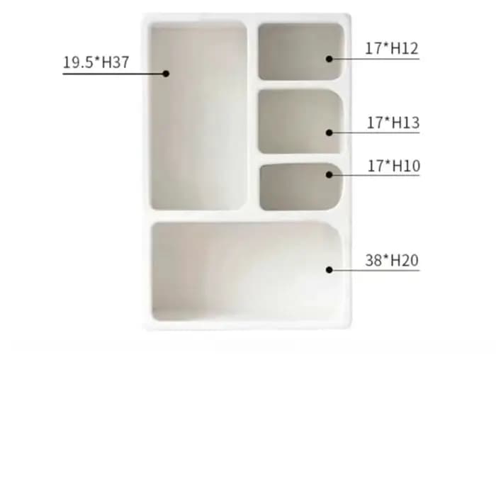 Meuble de rangement multifonctionnel style français pour entrée