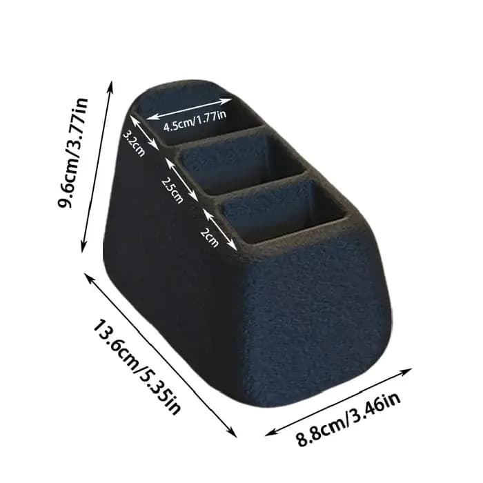 Boîte de rangement pour télécommandes avec 2/3 compartiments en plastique