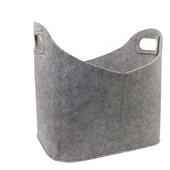 Panier de rangement en feutre, panier de rangement Durable pour bois de chauffage, panier de rangeme