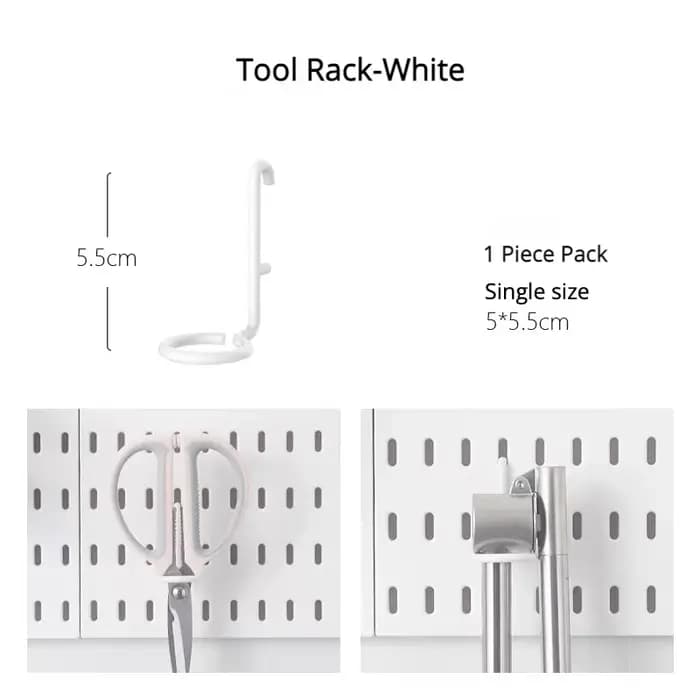 Nouveau bricolage panneau perforé accessoires étagère suspendue crochets de rangement organisateur m