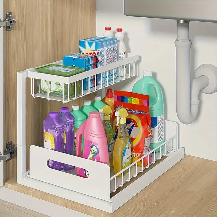 Ensemble de supports de rangement de cuisine sous évier