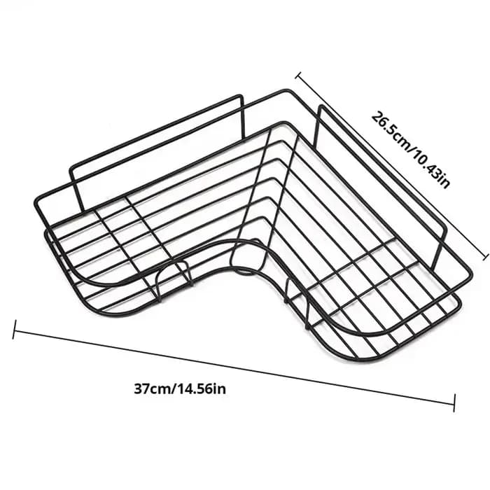 Étagère murale triangulaire en acier inoxydable