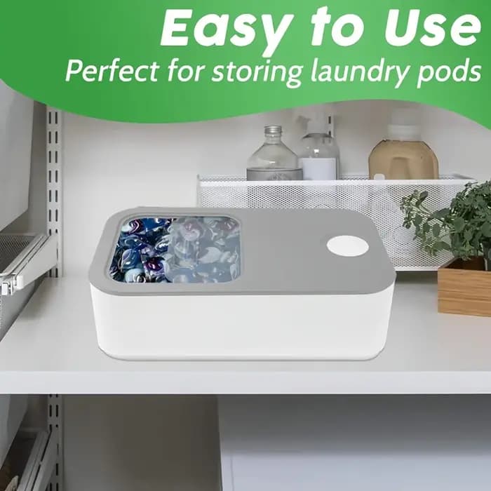 Conteneur de dosette de linge avec couvercle coulissant