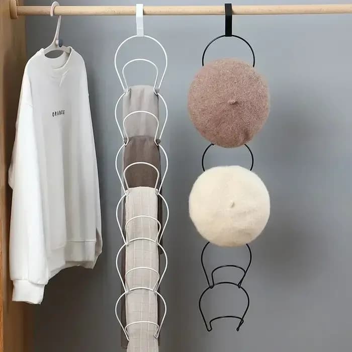 5 crochets support de rangement chapeau
