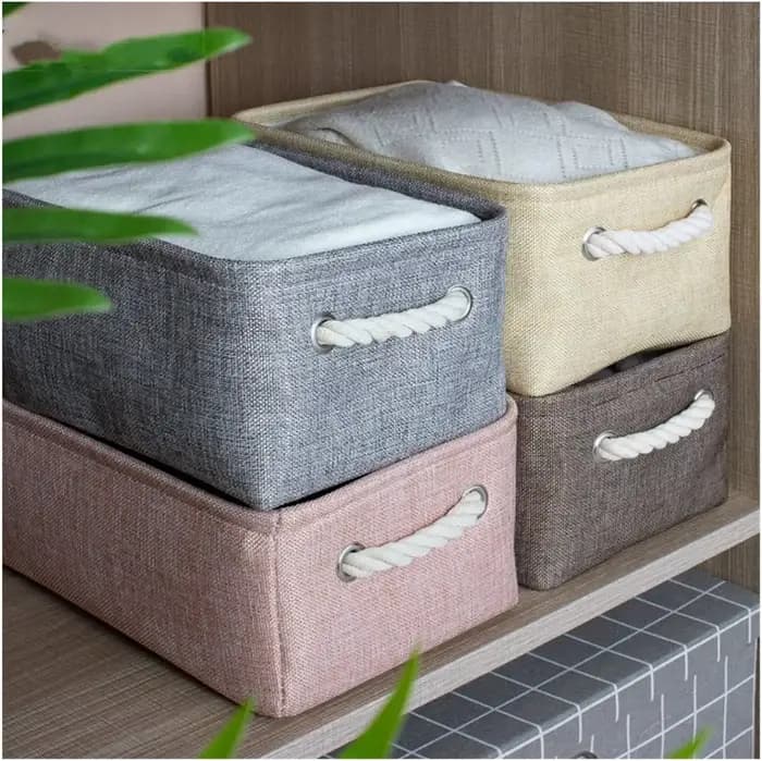 Panier de rangement pliable en tissu