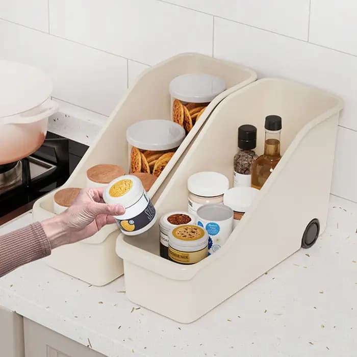 Mallette de Rangement avec Roulettes pour Cuisine