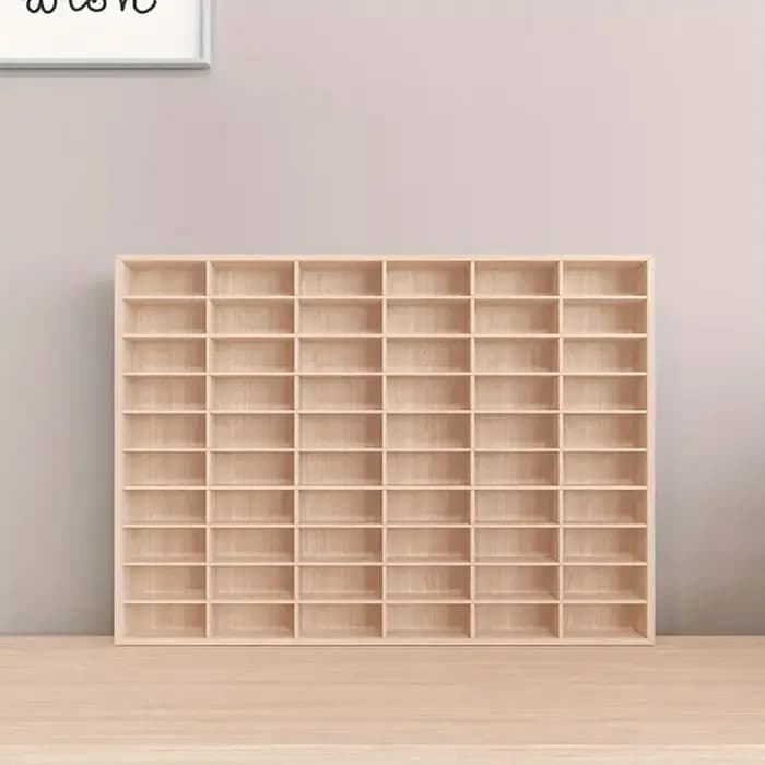 Boîte de rangement et de présentation multi-compartiments en bois