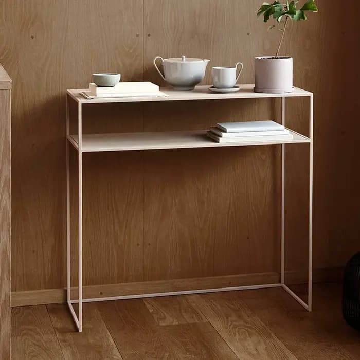 Table de porche en fer forgé simple et moderne