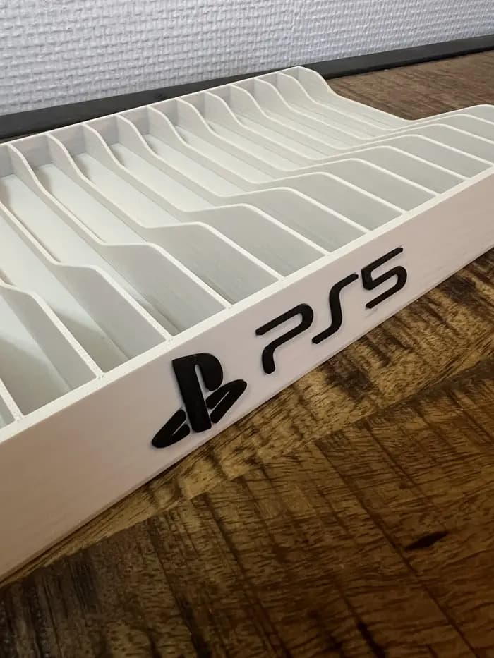 Support de rangement pour disques de jeu PS5 imprimé en 3D pour 14