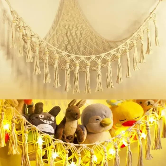 Hamac Net jouets stockage Boho décor chambre d'enfants