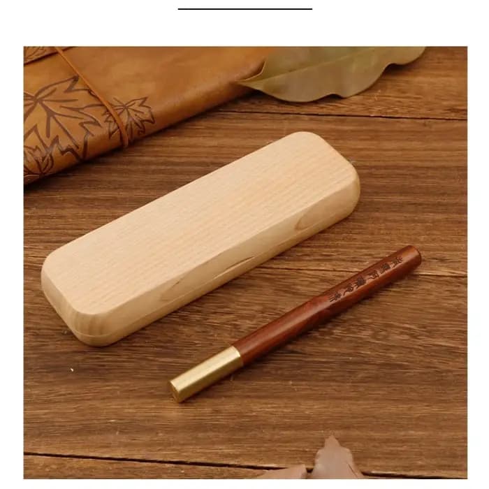 Coffret cadeau en bois pour stylo plume à bille fait à la main