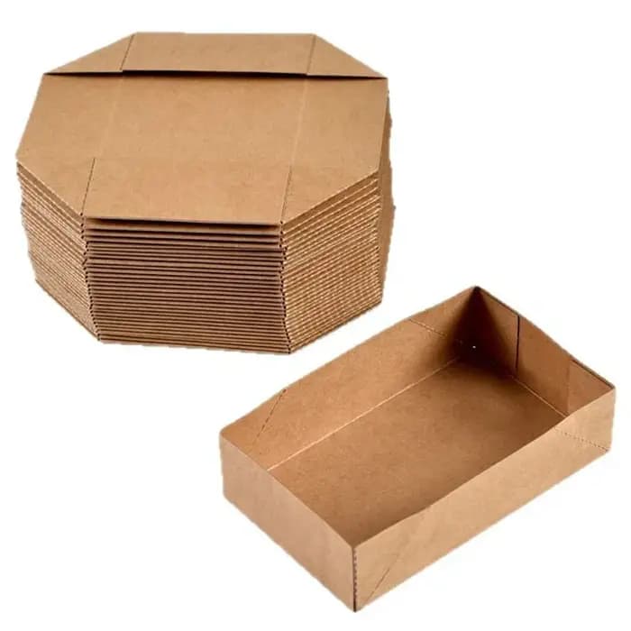 Boîte en papier Kraft pour hamburgers de poulet frit