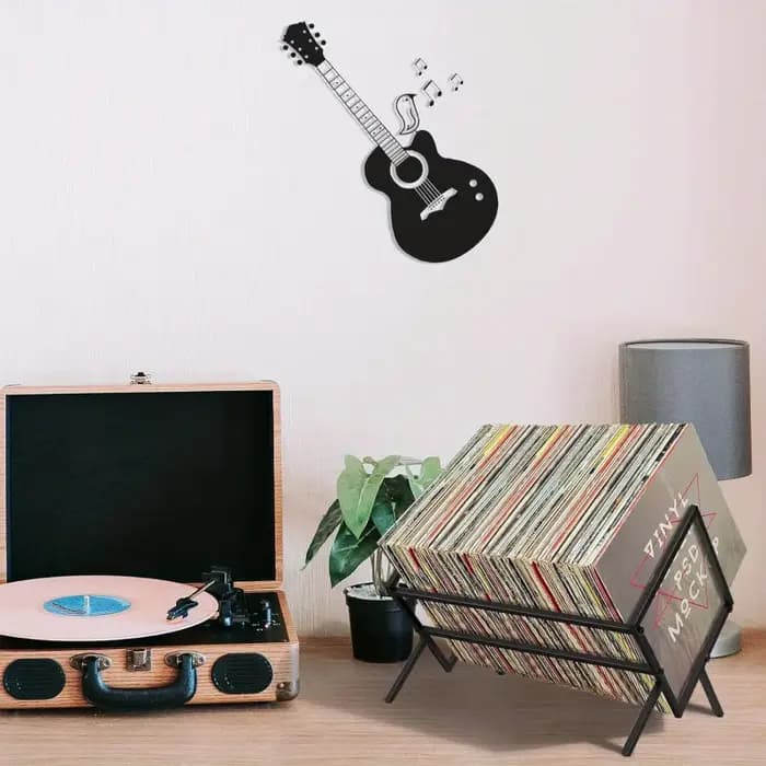 Stockage de disques en vinyle, rack d'enregistrement, 80 lps, 40%