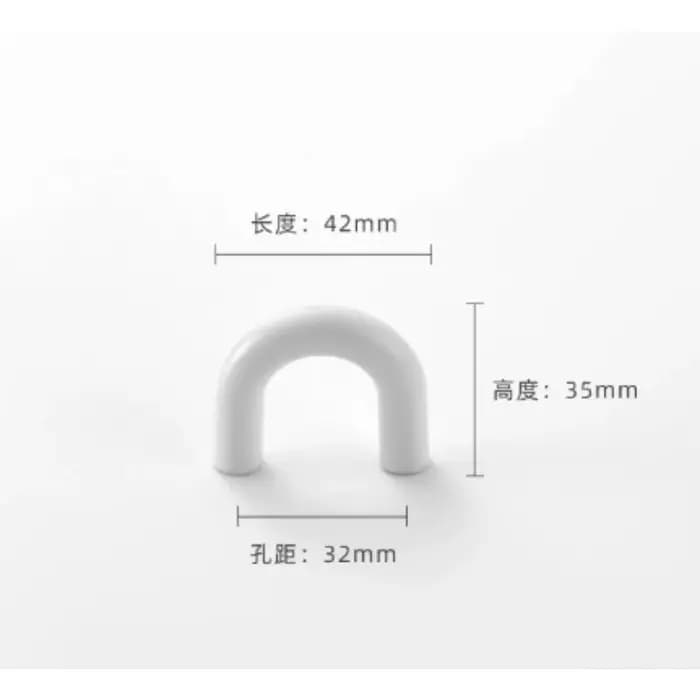 Poignées de meuble blanches et vertes pour armoire, placard, chambre d'enfant, vestiaire, bouton de