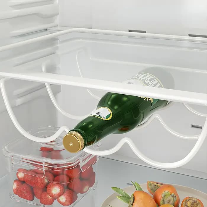 Organisateur créatif pour bouteilles de bière au réfrigérateur - Étagère de présentation de vin avec crochet de suspension pour le rangement et l'organisation à la maison et en cuisine