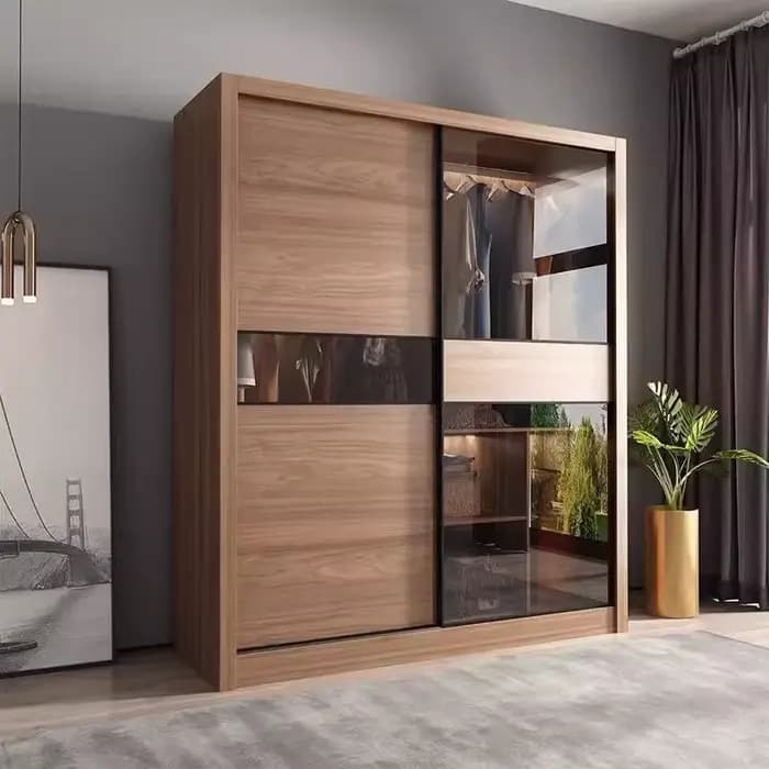 Rangement suspendu garde-robe vêtements Dressing parfum armoire en bois Organization