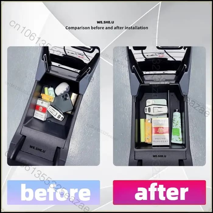 Boîte de rangement pour accoudoir central de voiture Audi Q6 e-tron 2024 2025