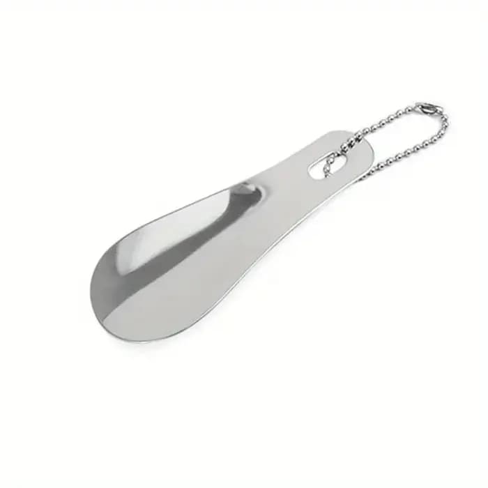 Chausse-pied métallique en acier inoxydable, chausse-pied portable, aide au port des chaussures, ess