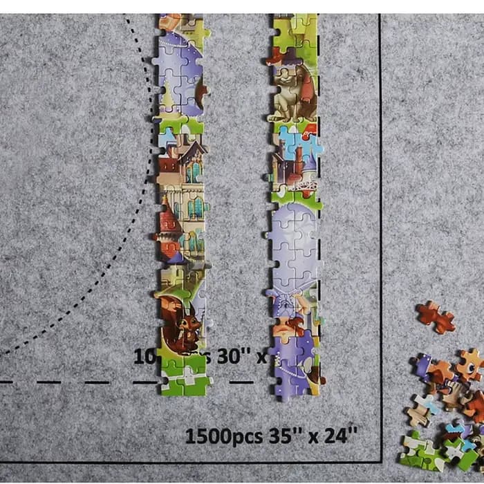 Tapis de puzzle en rouleau de feutre