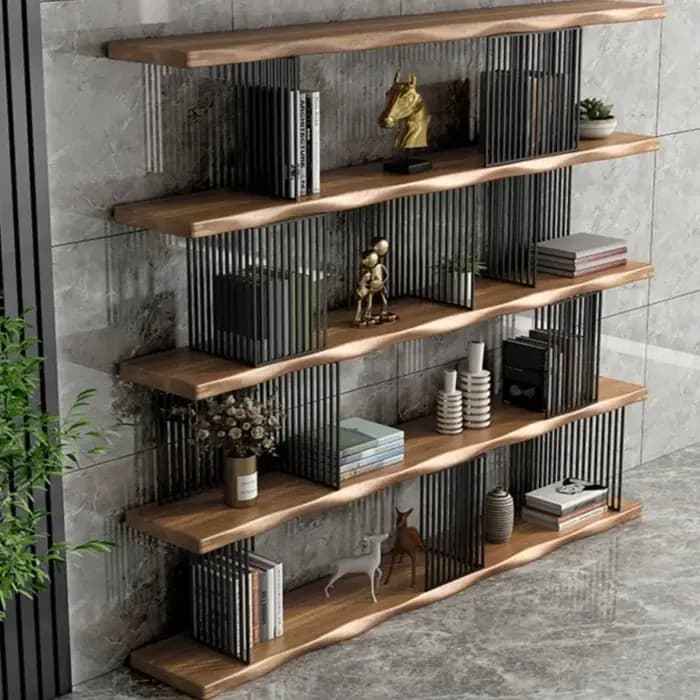 Bibliothèque d'angle armoires de salon vanité étagère en bois de luxe Bar