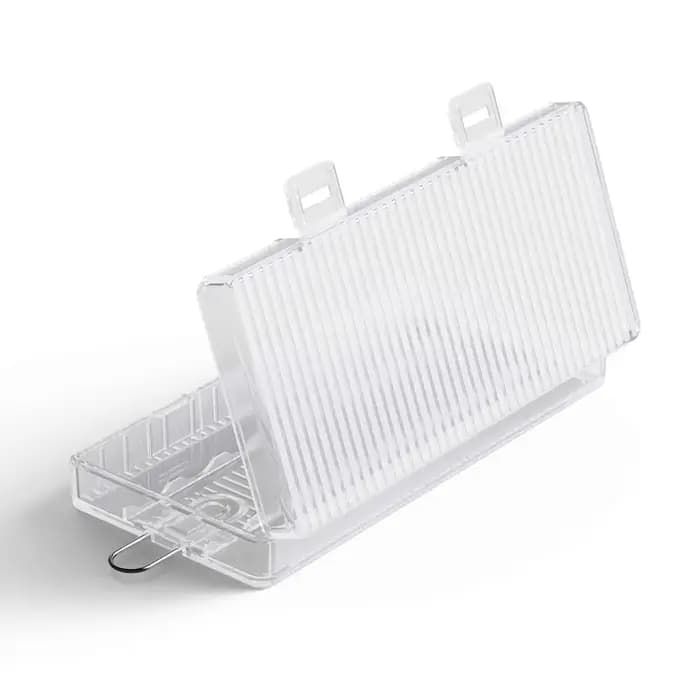 Boîte de rangement pour piles AA Soshine, 5 pièces, 8 emplacements, boîtier en plastique rigide avec clips pour le stockage des piles AA.