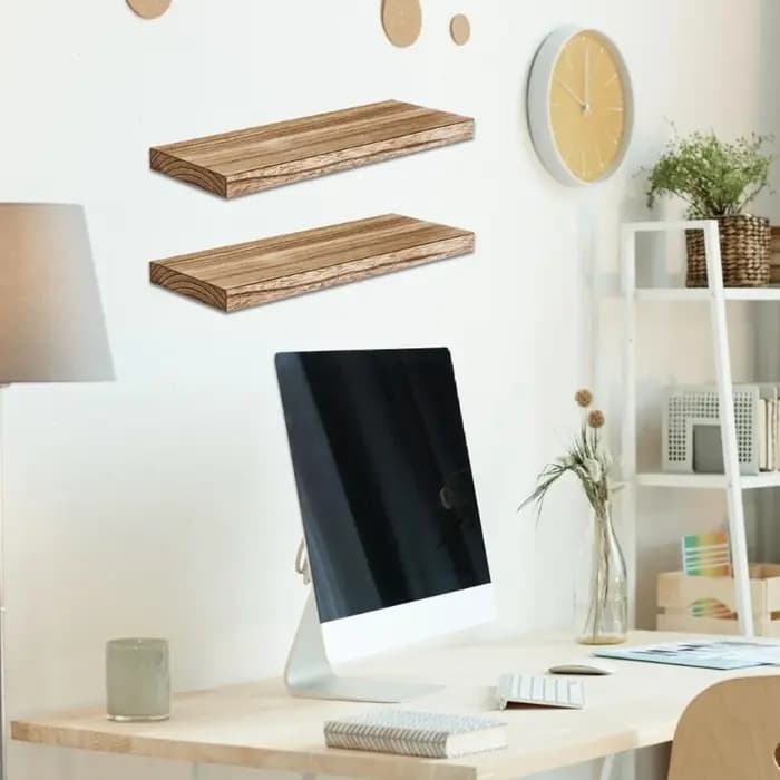 2pc étagères flottantes Rack matériaux conviviaux parfaits pour les petits espaces kxre