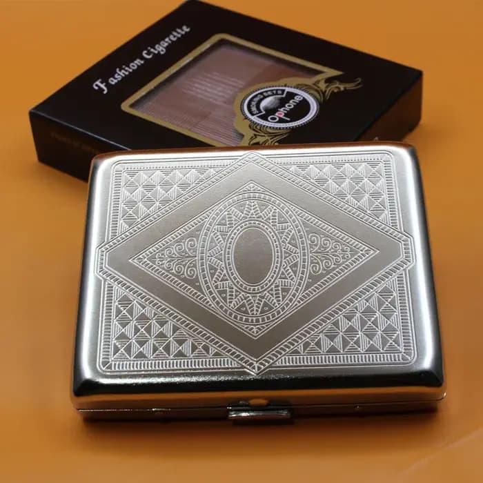 Nouvelle boîte à cigarettes en métal pour hommes avec 20