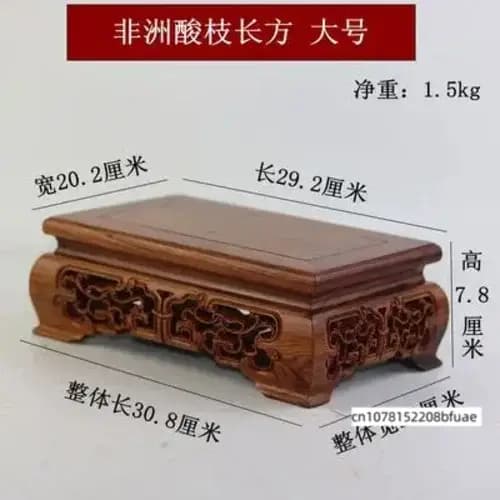 Support de plantes en bois massif, décoration Zen d'intérieur, porte-pot de fleurs, présentoir artisanal à plusieurs niveaux pour vase, service à thé, étagère de décoration pour la maison