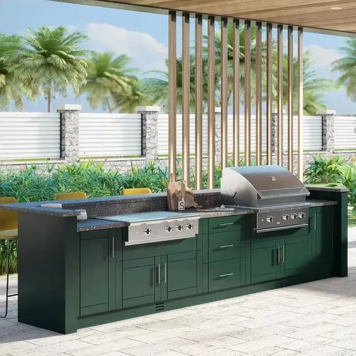 Ensemble de cuisine extérieure personnalisé