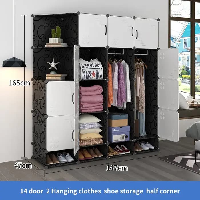 Armoire de rangement pliable moderne pour la maison