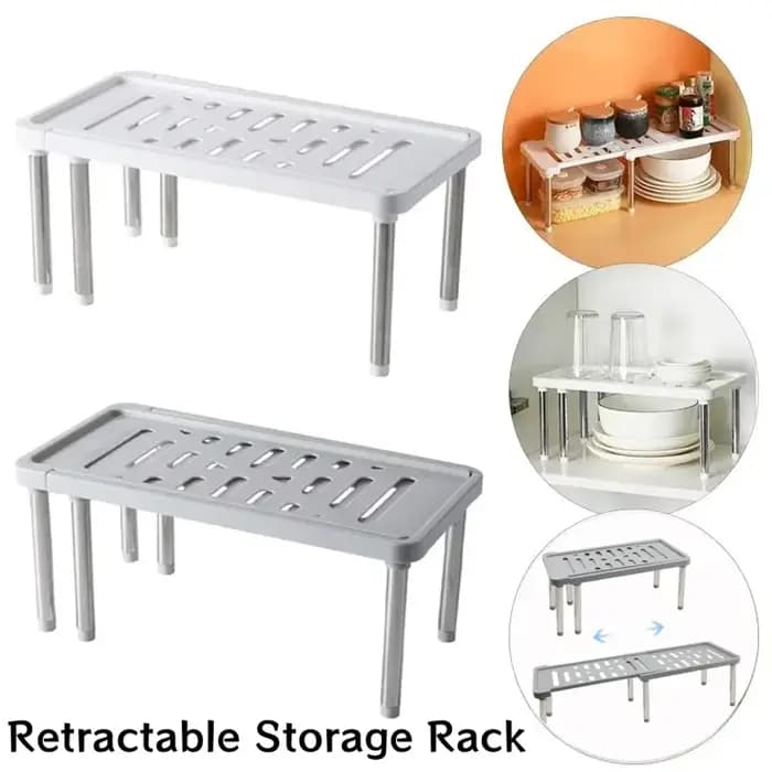 Étagère de rangement rétractable multifonctionnelle pour cuisine