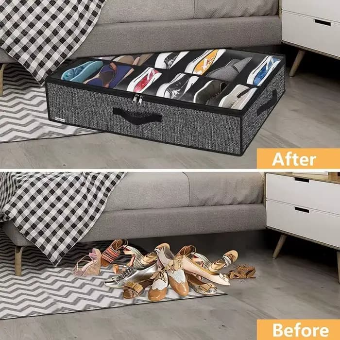 Boîte de rangement de chaussures pour sous le lit