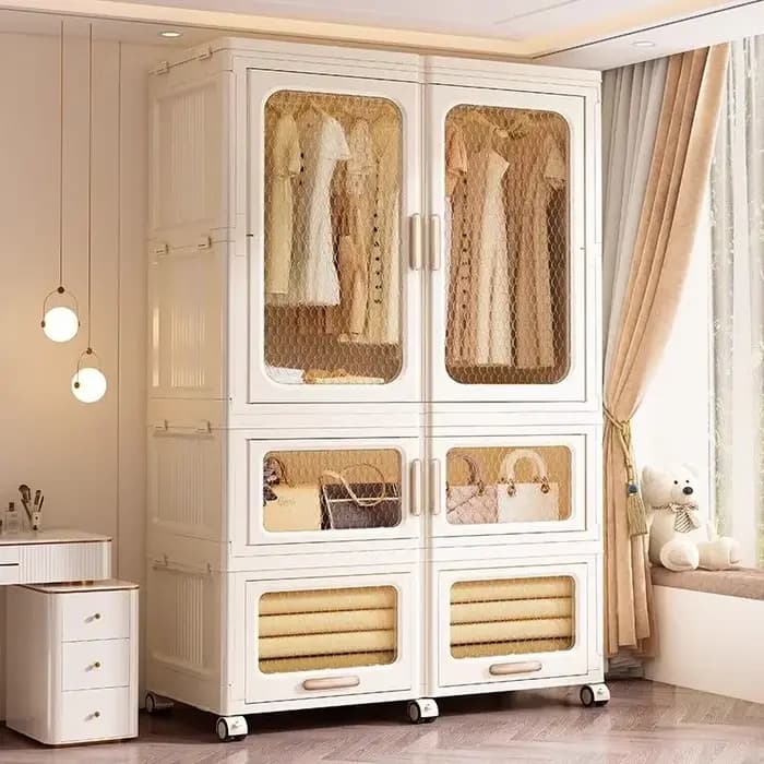 Support pliable armoire moderne gain de place organisateur femmes