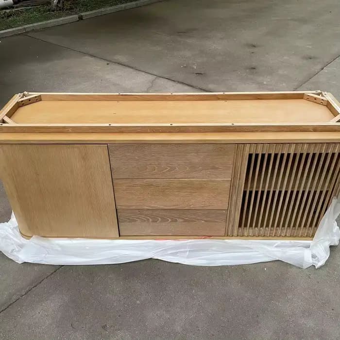Buffet en bois de luxe moderne, armoire avec tiroir de rangement, meubles multi-usage pour la maison