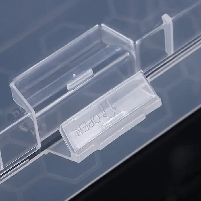 Boîte à stylos à ongles transparente