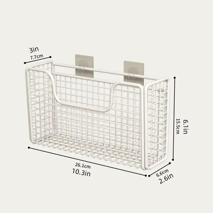 Boîte de rangement de porte d'armoire de cuisine sans poinçon