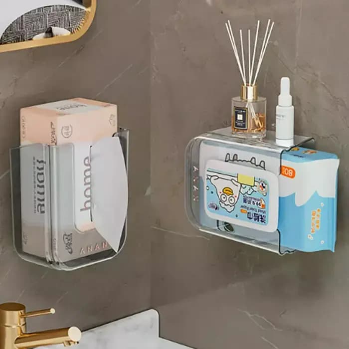 Boîte de rangement murale pratique pour lingettes humides
