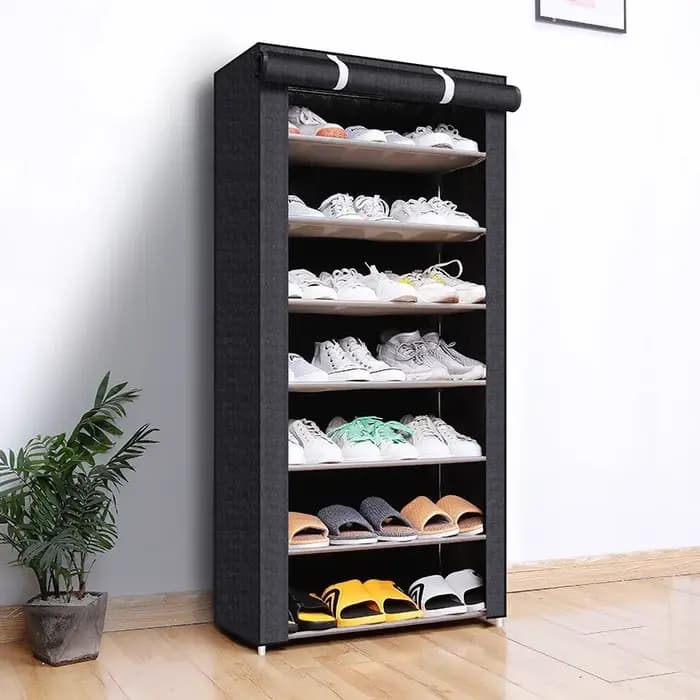 Armoire à chaussures non tissée minimaliste multicouche