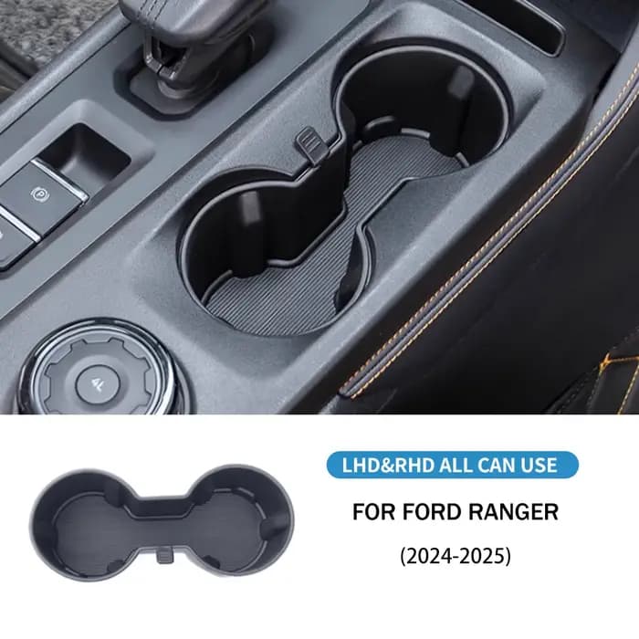 Pour Ford Ranger 2023 2024 2025 2026 Boîte de rangement pour gobelets et accoudoir de console centrale de voiture