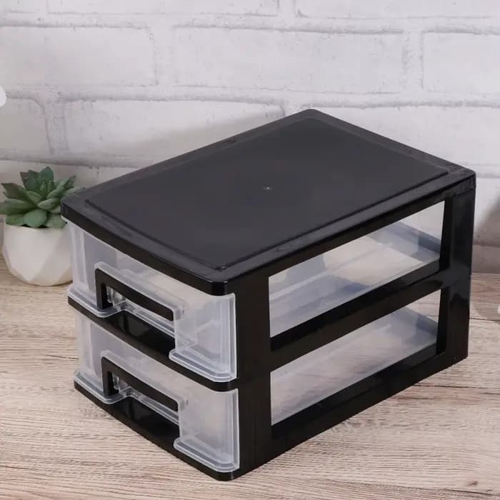 Armoire de rangement à tiroirs en plastique Double couche