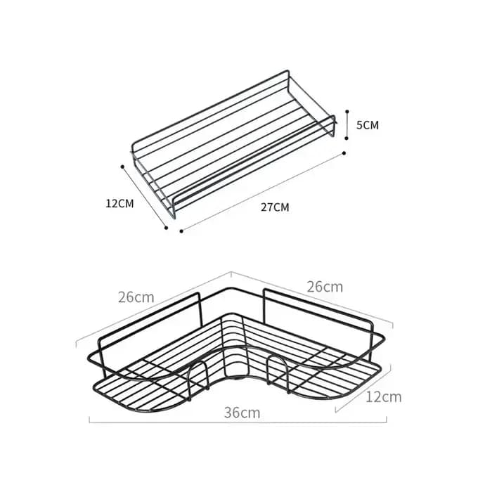 Étagères de rangement en acier inoxydable, étagère de douche d'angle, antirouille, étagère de rangement murale pour salle de bain, étagère d'angle murale