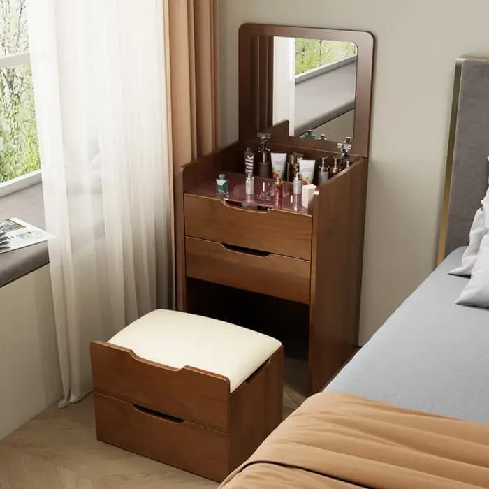 Tables de coiffeuse de luxe avec rangement, petites commodes dissimulées pour chambre à coucher, tab