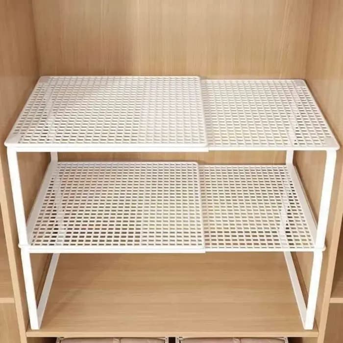 Étagère de placard télescopique empilable, séparateur de rangement extensible pour armoire, organisateur de placard réglable, planche de séparation de garde-robe antirouille
